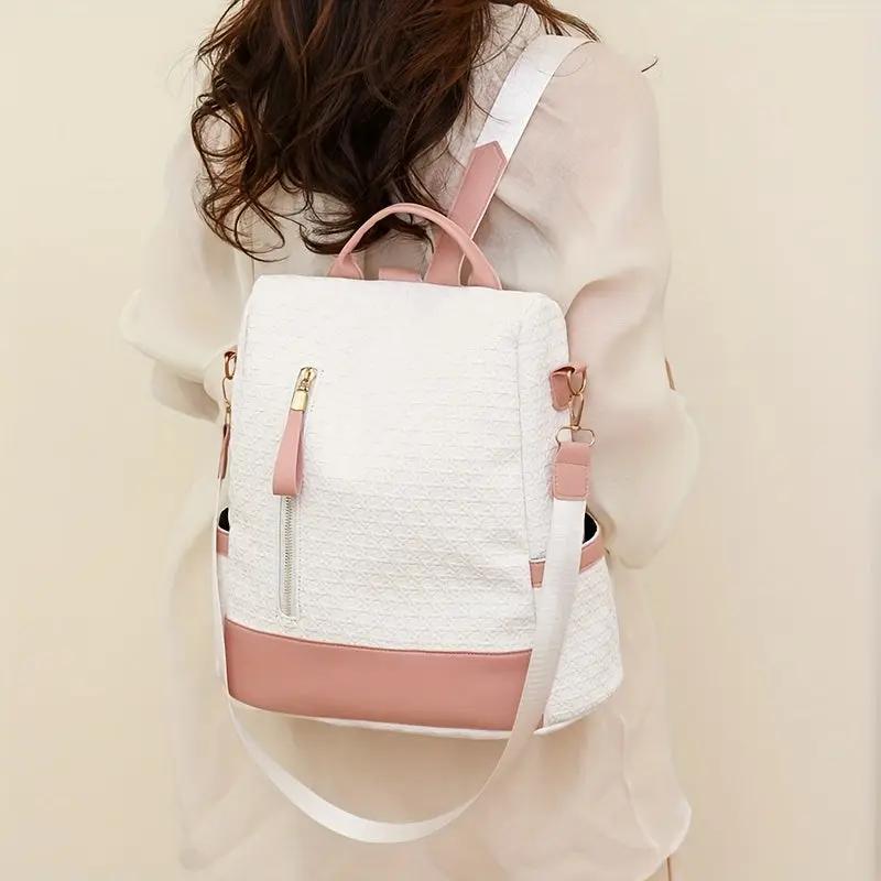Sac à main sac à dos 2 en 1 rose de 20 litres, antivol – Havresacs - HavreS