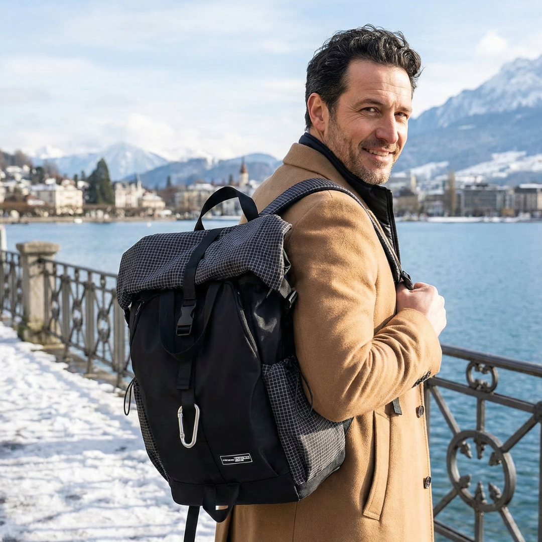 Sac à dos extensible noir de 20 litres étanche et léger – Havresacs