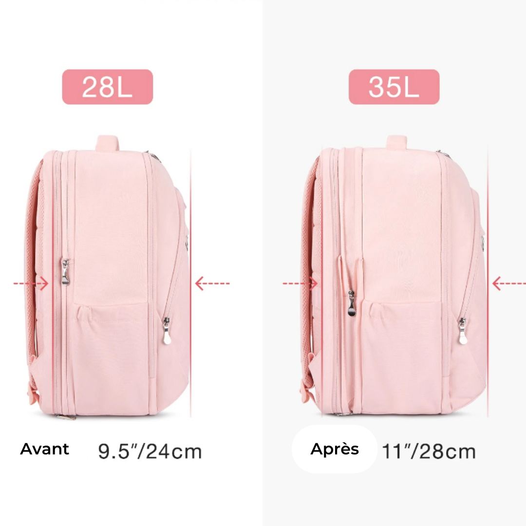 Sac à dos anti-vol avec USB 25L pour femme – SecureTravelPro – Havresacs