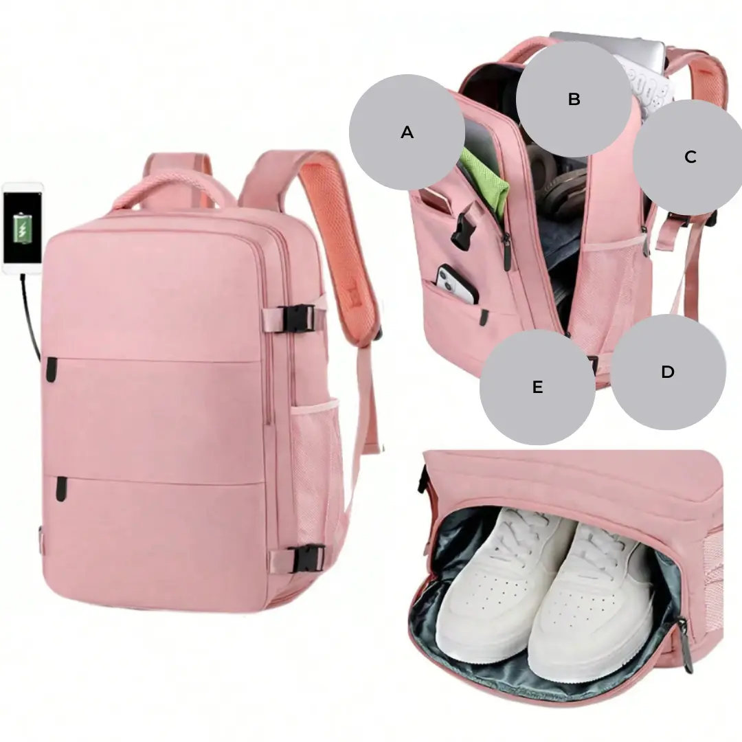 Sac à dos voyage, cabine avion grand capacité 25 litres - Havresacs - HavreS