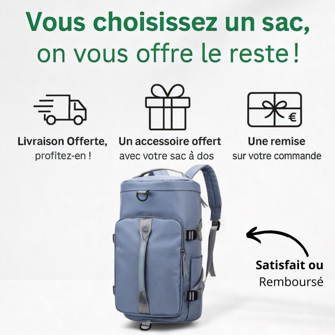 Sac de voyage 40L poche PC 17"– TravelMate – Havresacs