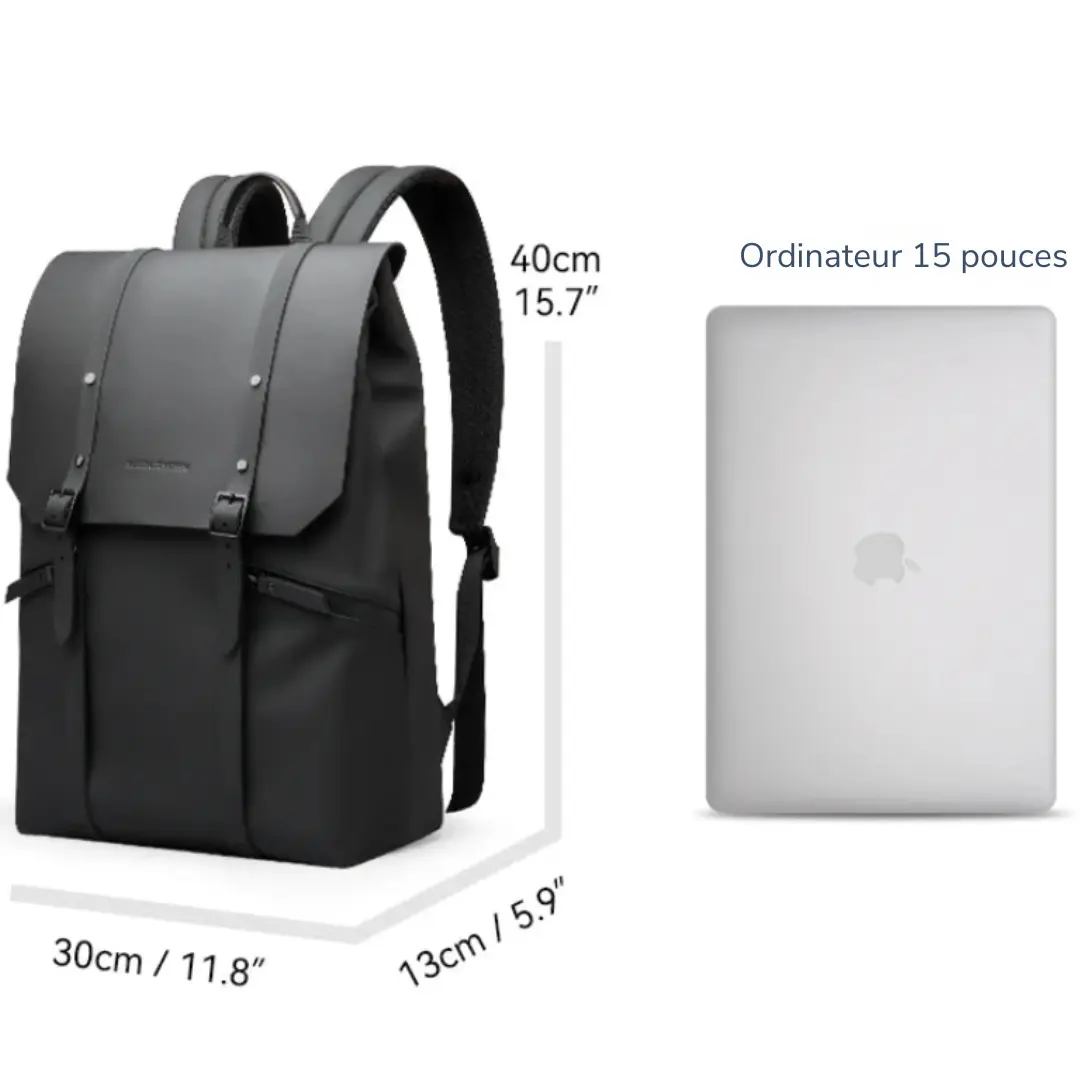 Sac à dos urbain homme léger étanche, poche pc 15 pouces - Havresacs - HavreS