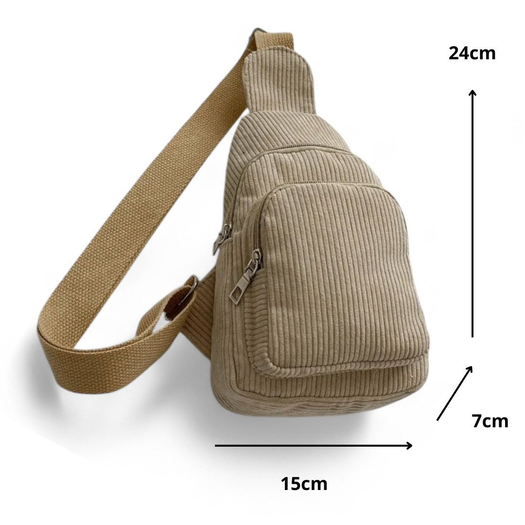 Sac bandoulière velours femme léger – CosyCord – Havresacs