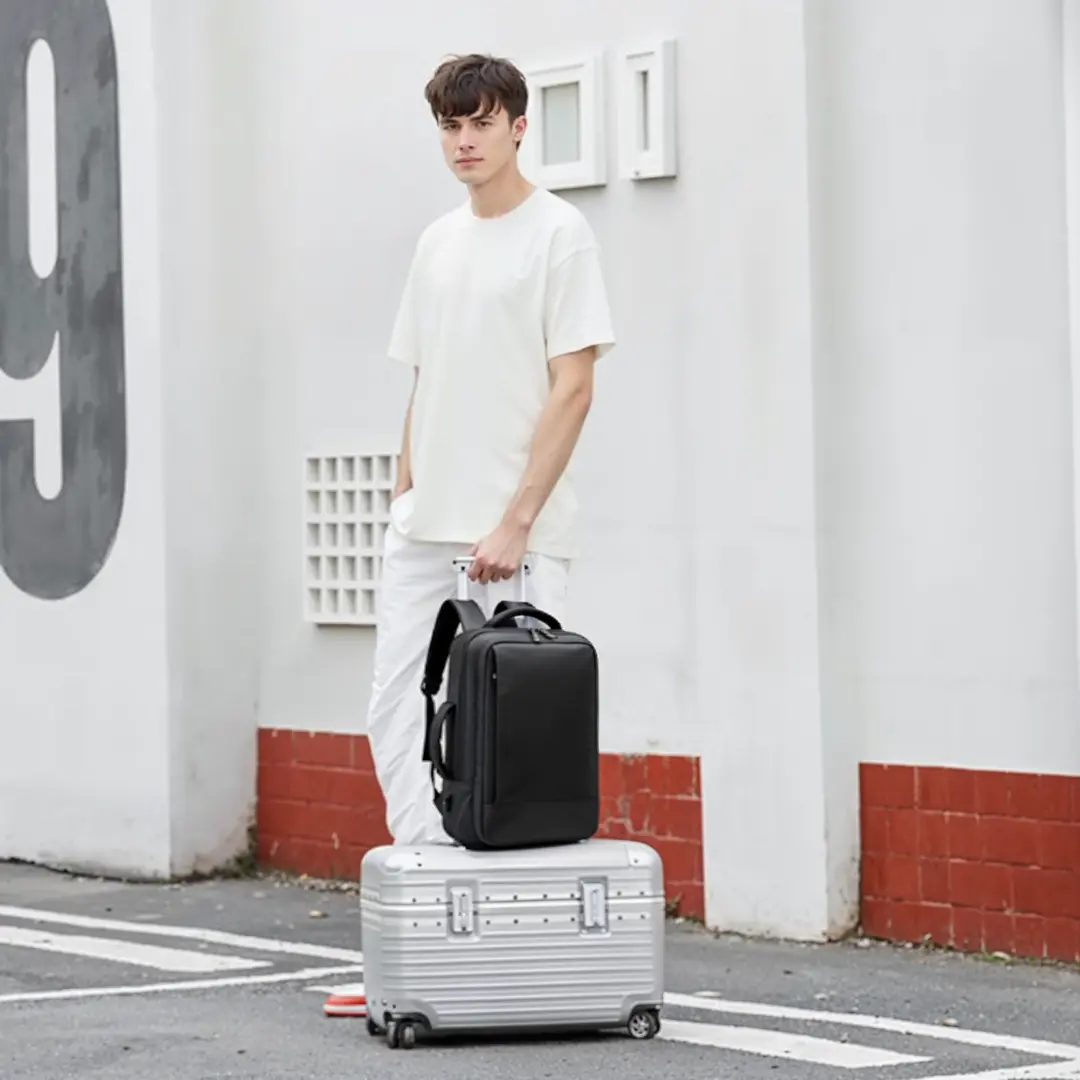 Sac à dos noir extensible 20-30L voyage, PC 15 pouces – Havresacs - HavreS