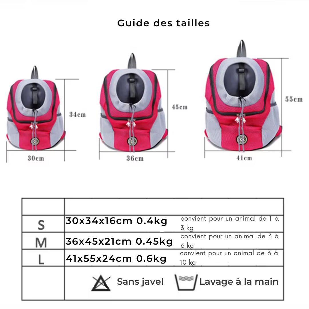 Sac à dos respirant pour chien et chat GrandConfort – Havresacs