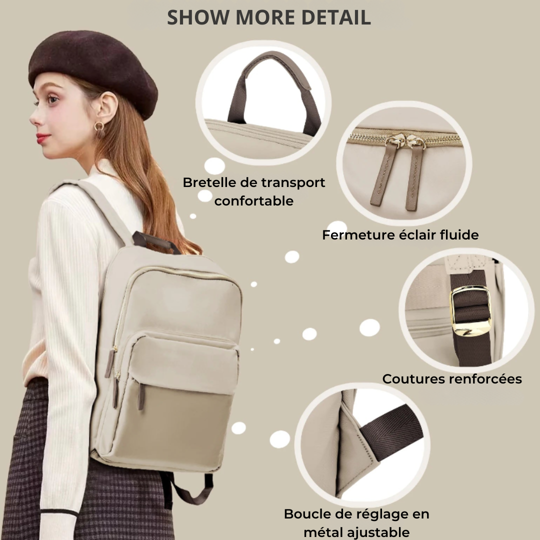 Sac à dos femme voyage élégant – Travel Chic – Havresacs