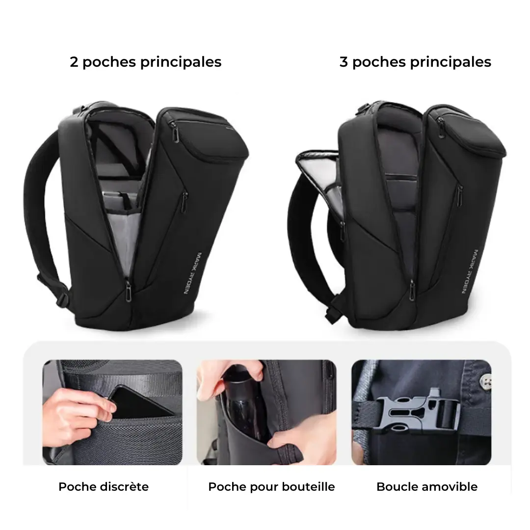Sac à dos imperméable urbain de 30L, ordinateur 17 pouces – Havresacs - HavreS