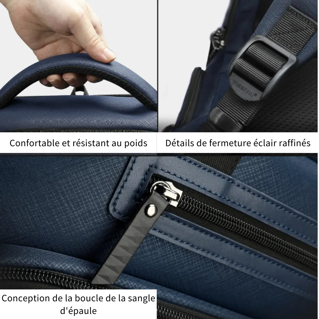 Sac à dos homme femme voyage +20L, imperméable PC 15" – Havresacs - HavreS