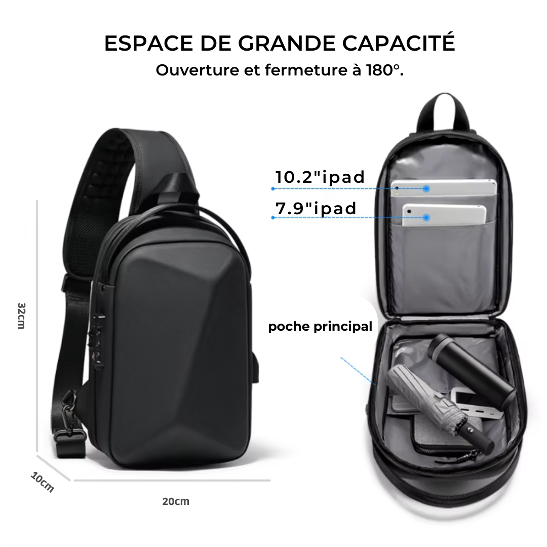 Sac bandoulière antivol waterproof – Urban Sling – Havresacs