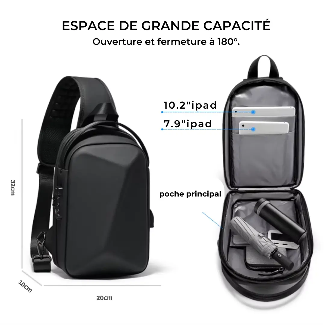 Sac bandoulière homme étanche et sécurisé de 6,5L – Havresacs - HavreS