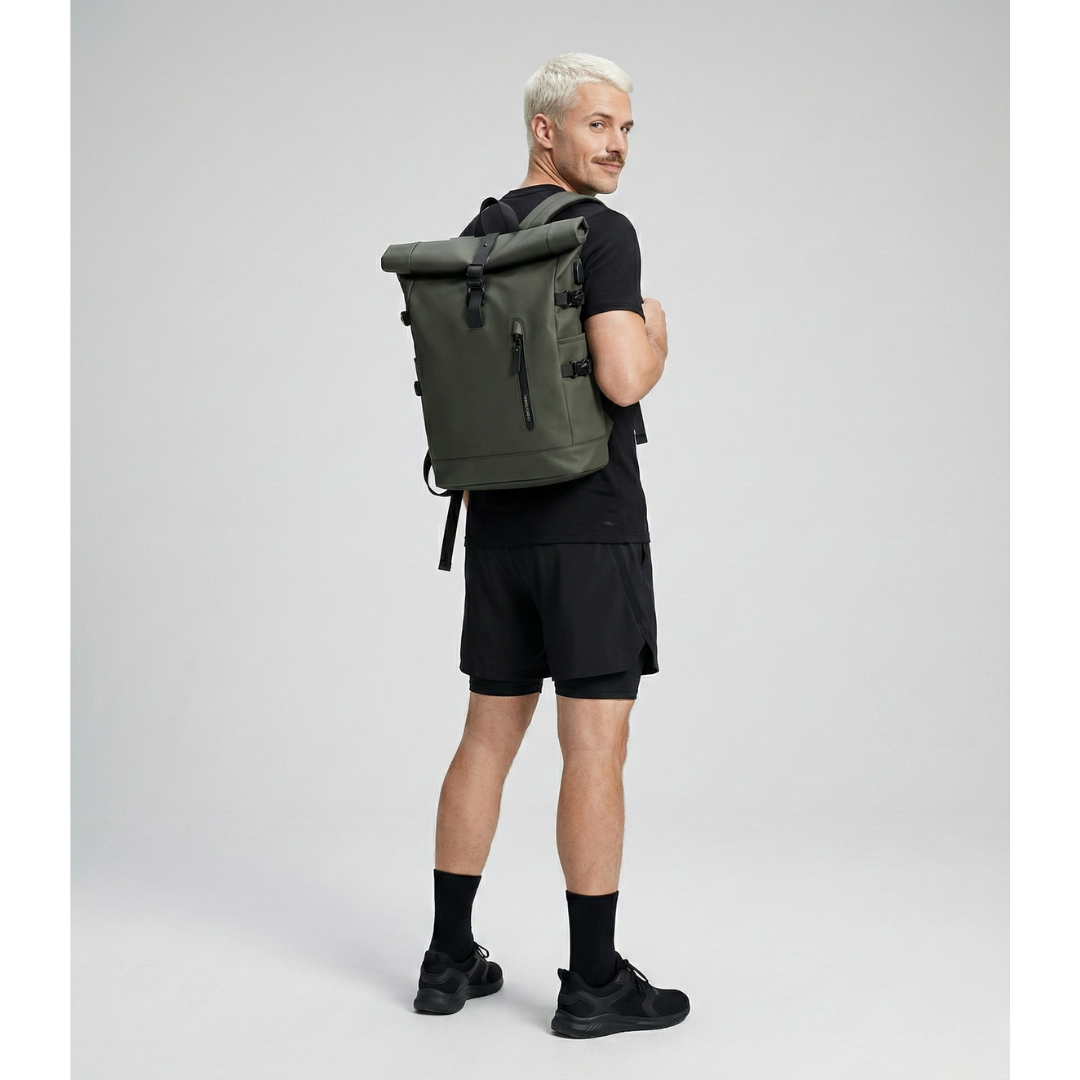 Sac à dos Roll Top Étanche 20L - PC 15.6" voyage & travail - HavreS