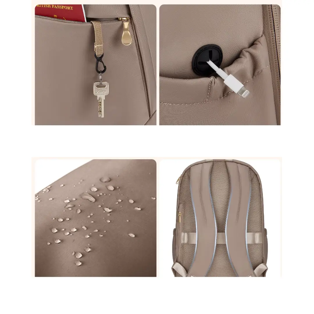 Sac à dos femme voyage de 20 litres, antivol avec USB – Havresacs - HavreS