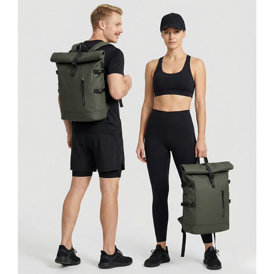 Sac à dos Roll Top Étanche 20L - PC 15.6" voyage & travail - HavreS