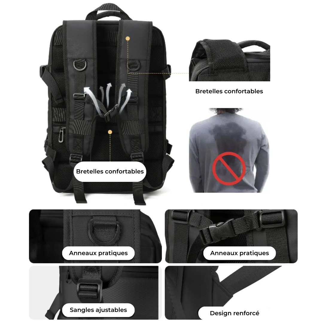 Sac à dos extensible 40l idéal en voyage – ExpandPak – Havresacs