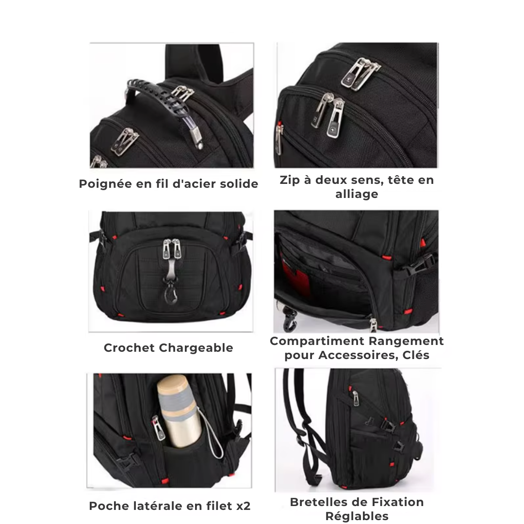 Sac à dos grande capacité – 30L à 80L, PC 17" – Havresacs