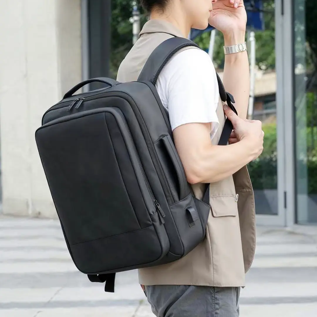 Sac à dos noir extensible 20-30L voyage, PC 15 pouces – Havresacs - HavreS