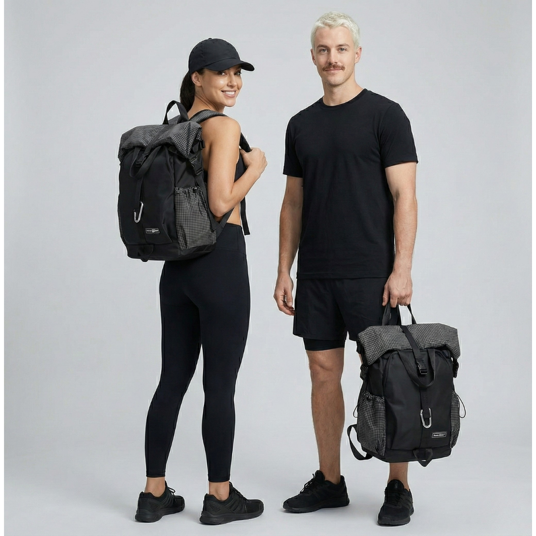 Sac à dos extensible noir de 20 litres étanche et léger – Havresacs