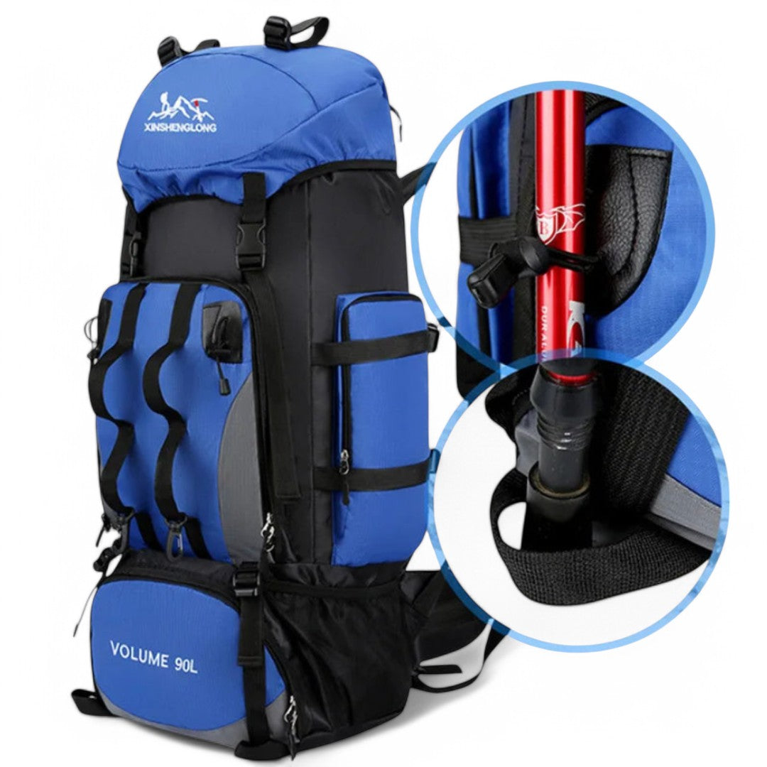 Sac de trekking étanche 90L – TrekkMaster Pro – Havresacs