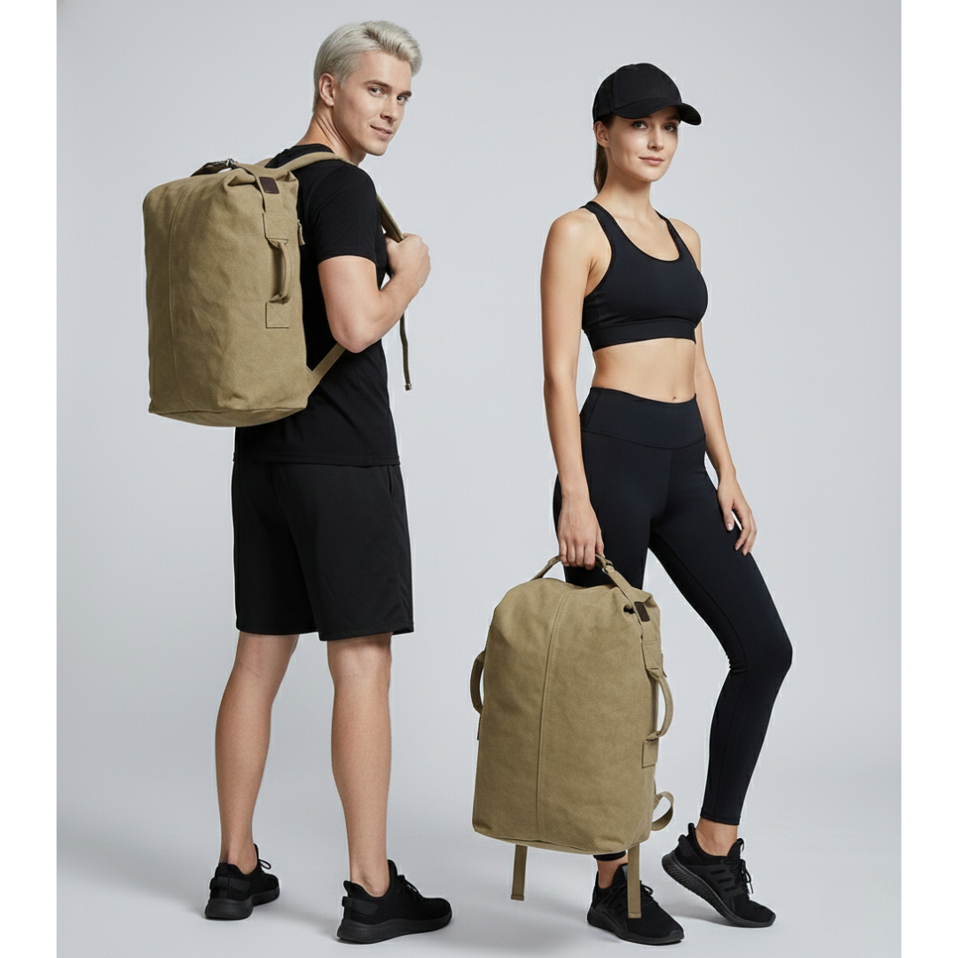 Sac à dos toile homme militaire, grande capacité - Havresacs