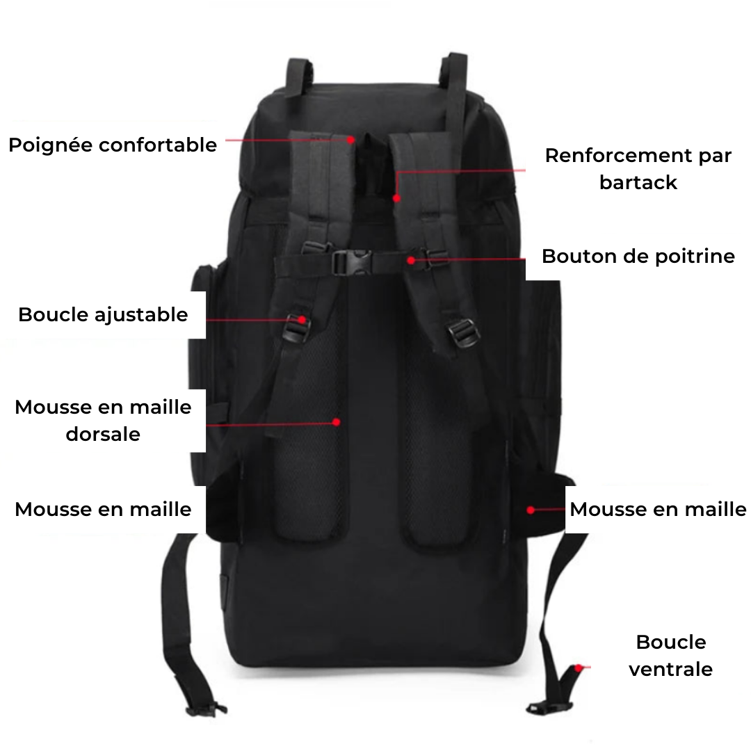 Sac à dos trekking 70L – Explorer Pro – Havresacs
