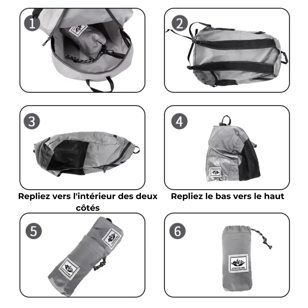 Sac à dos pliable ultra léger de 20L et imperméable - Havresacs - HavreS