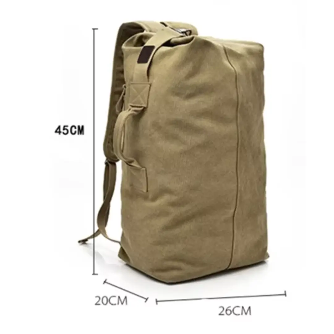 Sac à dos toile homme militaire, grande capacité - Havresacs - HavreS