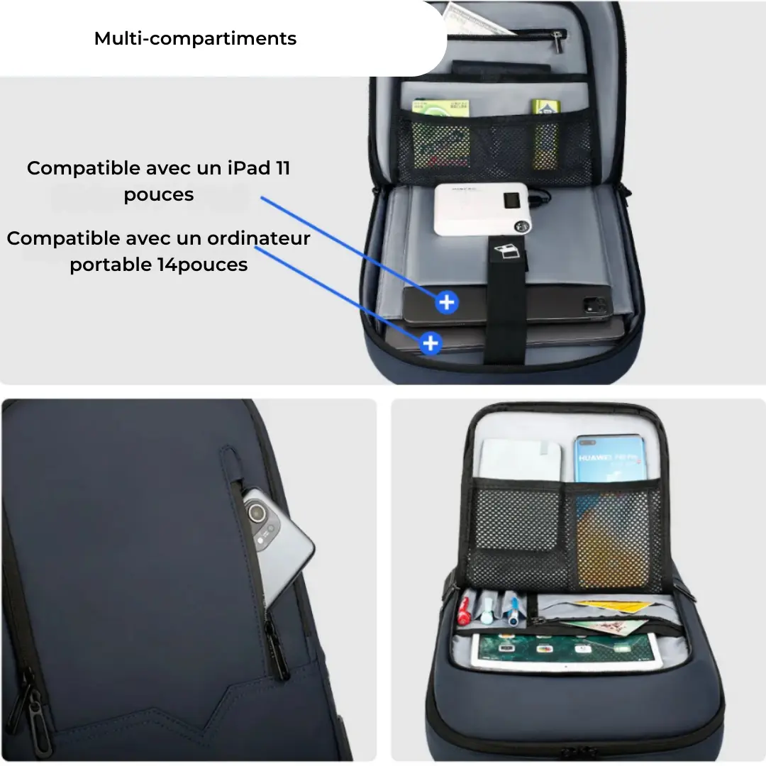 Sac à dos ultra léger idéal en voyage ordinateur 15 pouces –Havresacs - HavreS
