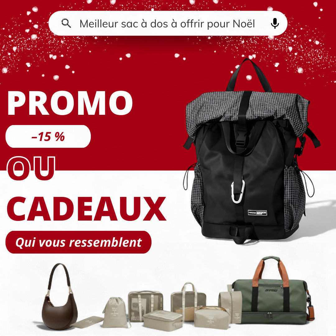 Sac à dos extensible noir de 20 litres étanche et léger – Havresacs