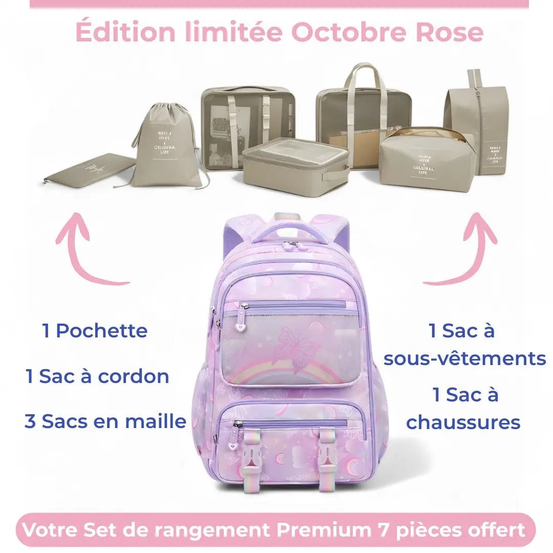 Cartable Orthopédique Fille CP - Rose et Orthopédique | Havresacs HavreSacs