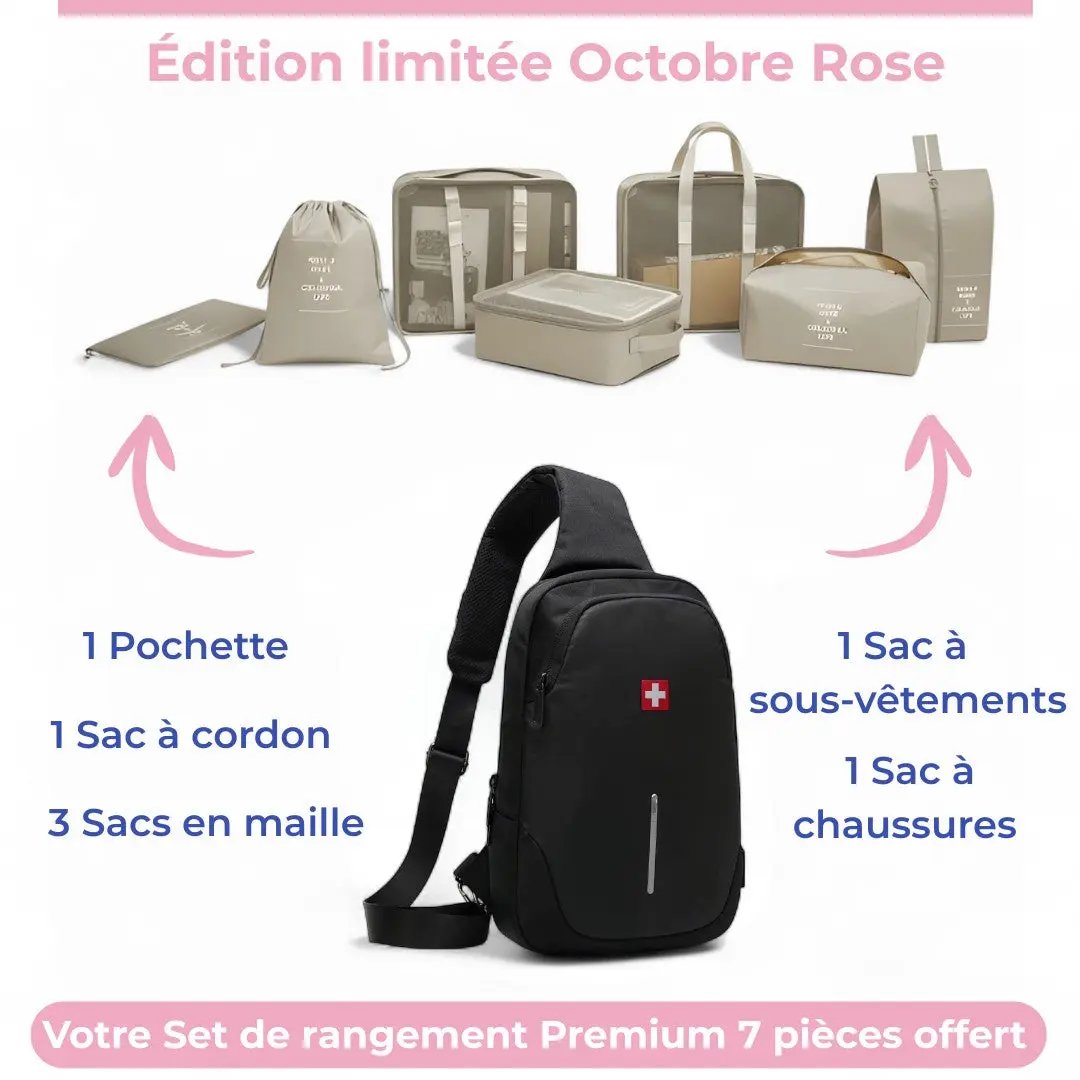 Sac bandoulière homme imperméable de 6 litres, antivol – Havresacs - HavreS