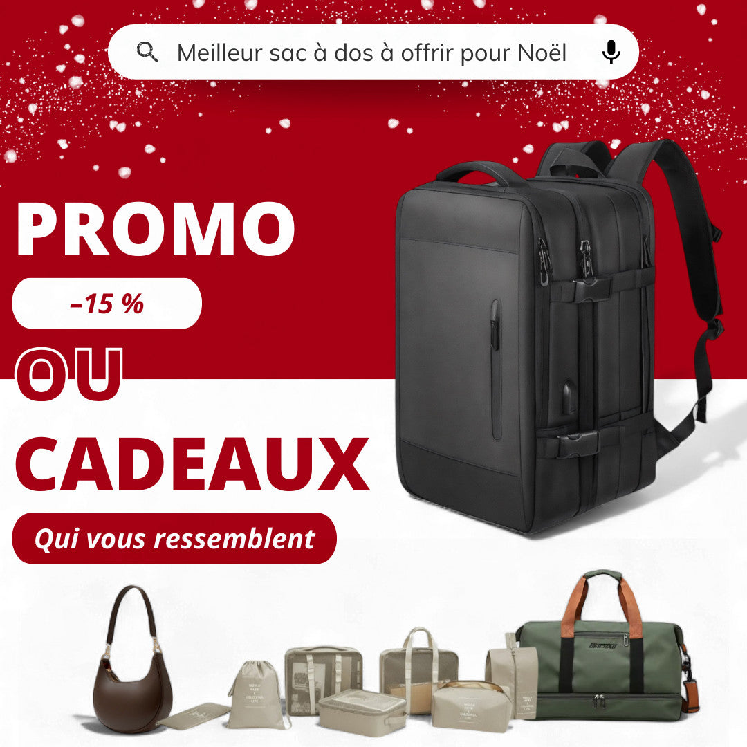 Sac à dos extensible 40l idéal en voyage et cabine avion - Havresacs