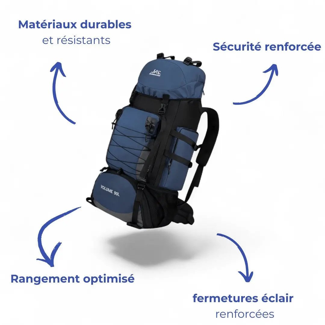 Sac à dos de randonnée, grande capacité de 90L - Havresacs - HavreS