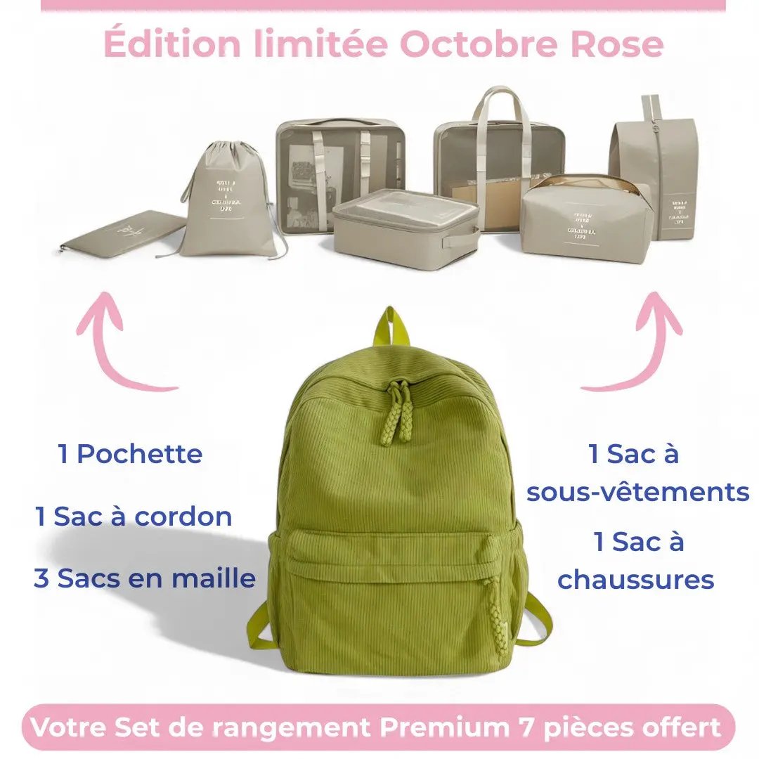 Sac à dos femme velours de 15 litres, élégant et léger – Havresacs - HavreS