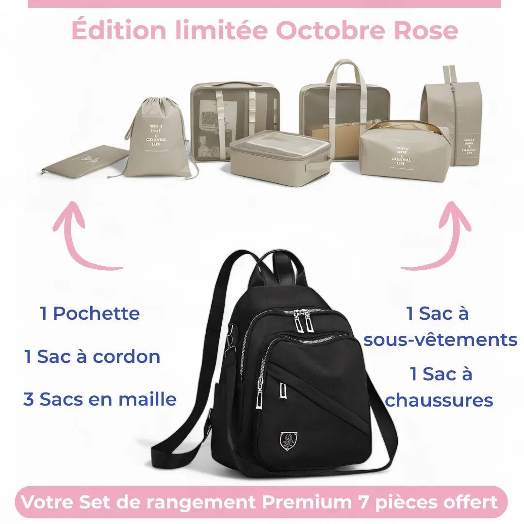 Sac à main sac à dos 2 en 1 noir de 20L, ultra pratique – Havresacs - HavreS