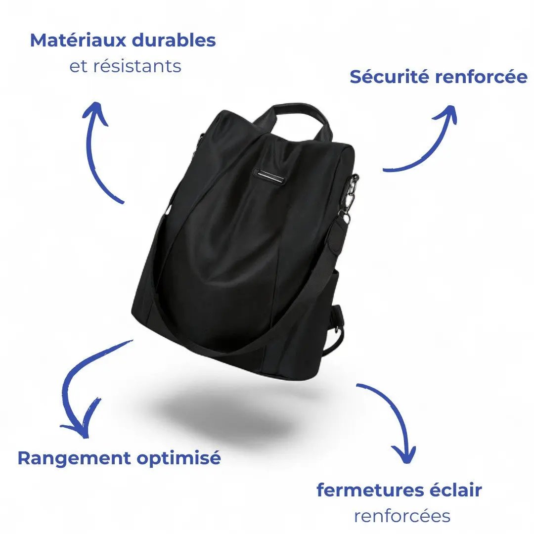 Sac à main sac à dos 2 en 1 antivol de 10 litres, élégant – Havresacs - HavreS