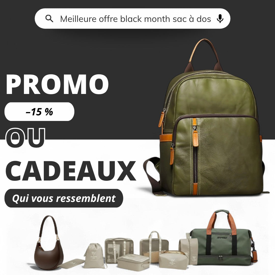 Sac à Dos Cuir Véritable Vintage PC 15’’ Elégant – 20L | Havresacs