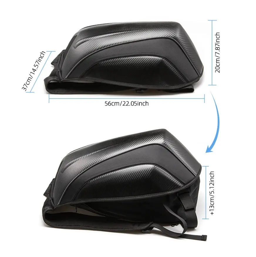 Sac à dos moto noir coque rigide de 30L - Havresacs - HavreS