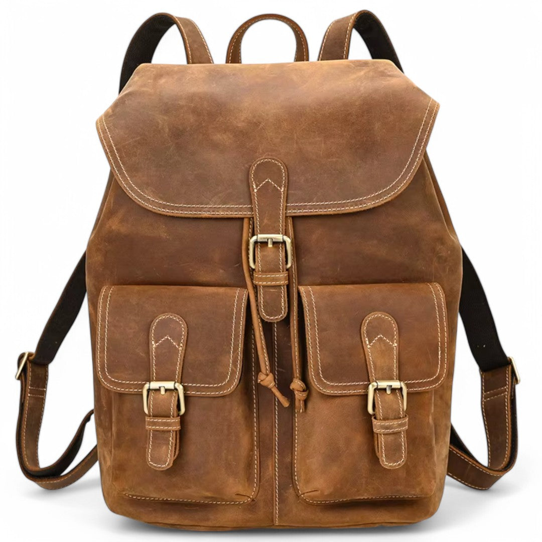 Sac à dos en cuir pour homme élégant - NomadCrafter - Havresacs