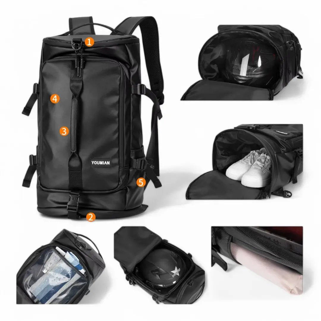 Sac à dos noir grande capacité, étanche de 40L - Havresacs - HavreS