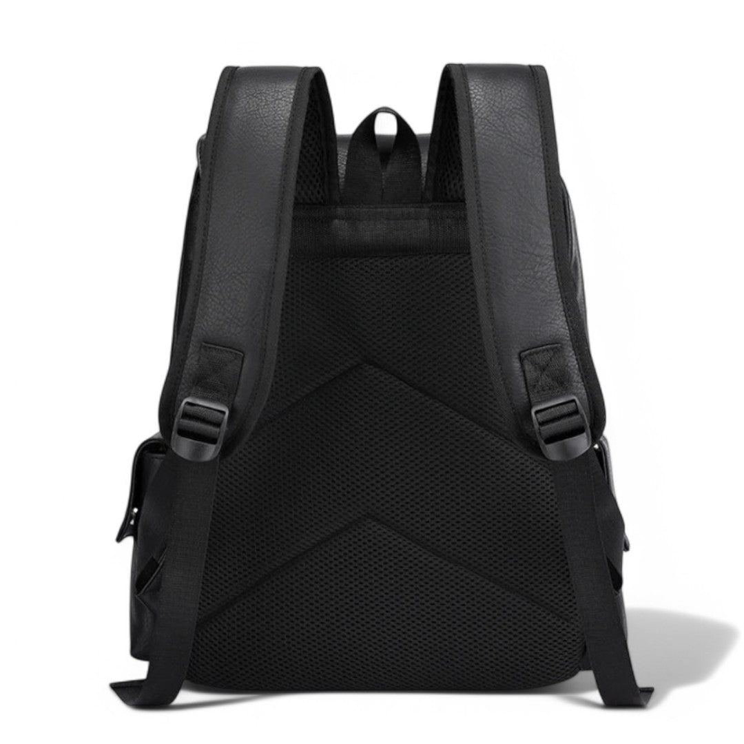 Sac à dos homme tendance en simili cuir 20L – CasualPro – Havresacs