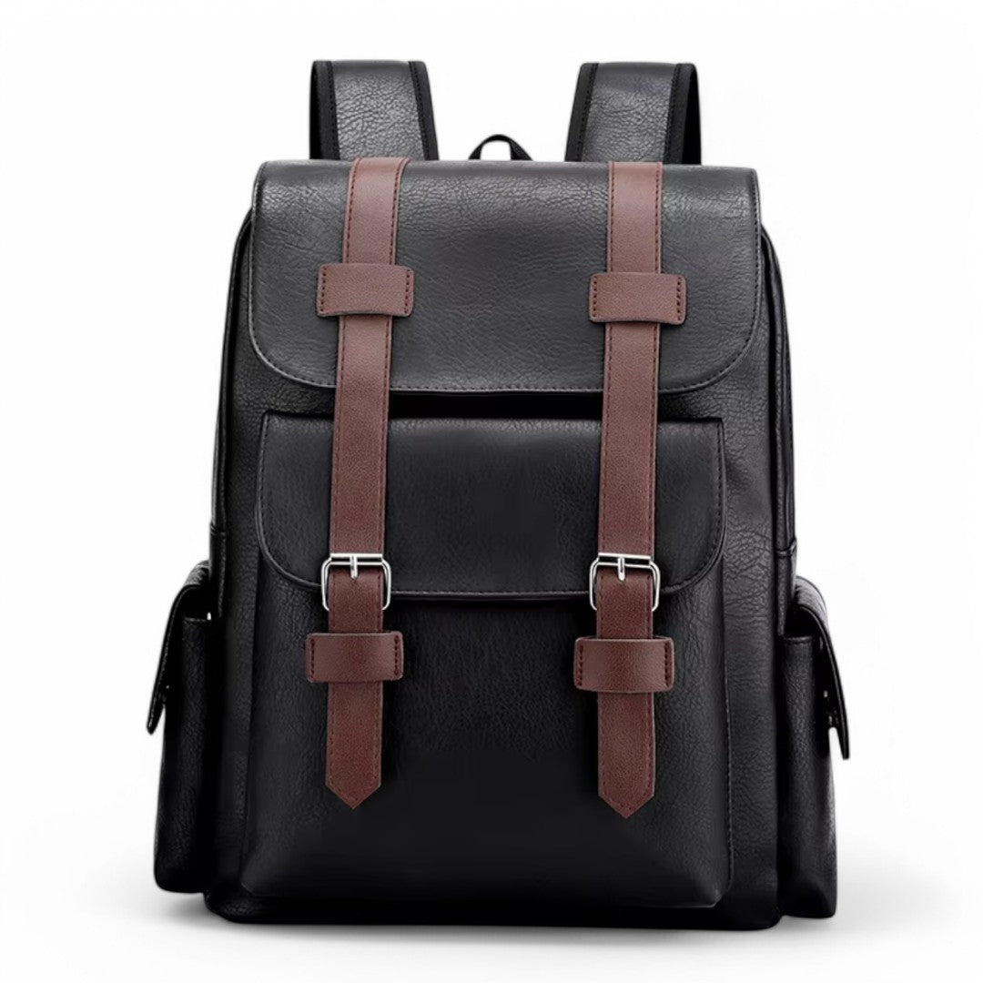 Sac à dos homme tendance en simili cuir 20L – CasualPro – Havresacs