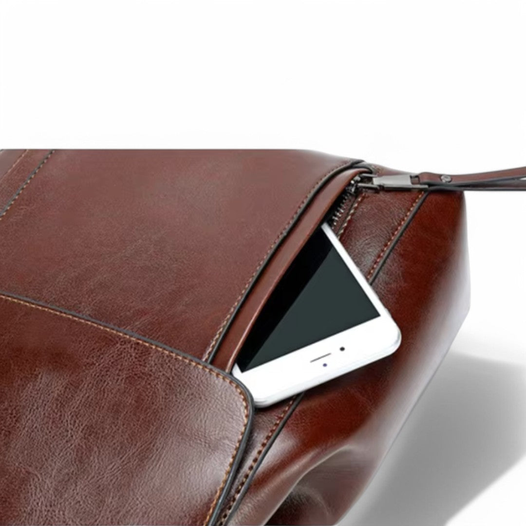 Sac à dos fashion en cuir 10L femme – ElegantLeather – Havresacs