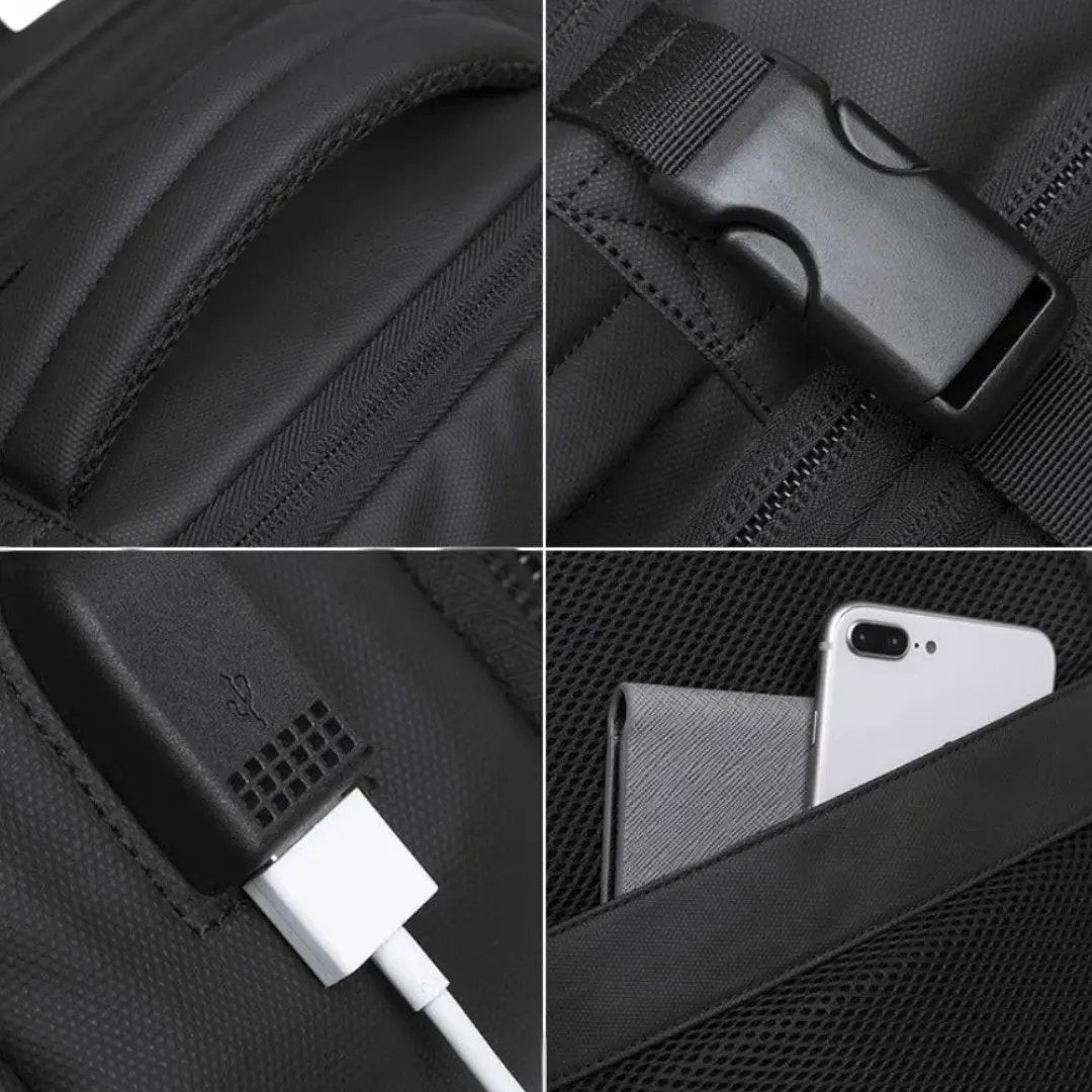 Sac à dos voyage extensible 22L→37L | USB, étanche, 17,3" Havresacs HavreSacs