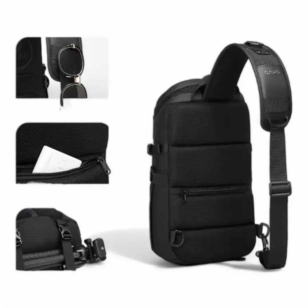 Sac à dos bandoulière homme de 14L, étanche antivol USB - Havresacs - HavreS