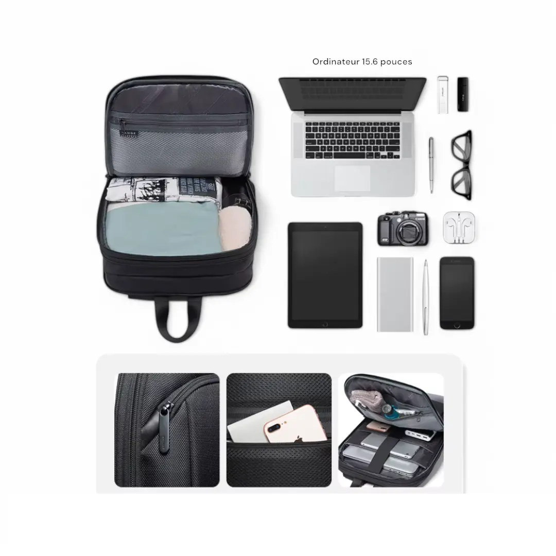 Sac à dos extensible de 10l à 20l, étanche et cabine avion -Havresacs - HavreS