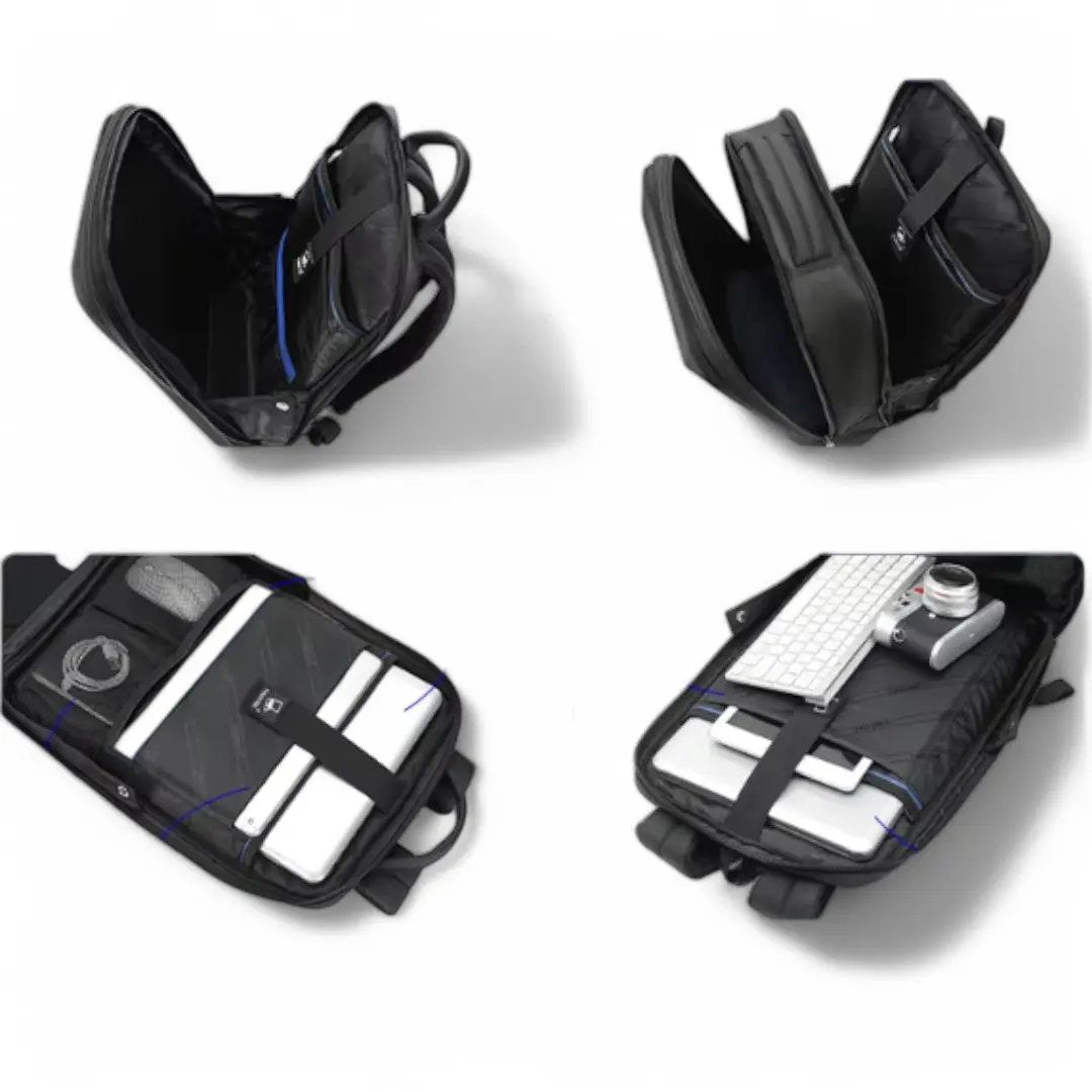 Sac à dos noir de 20 litres sécurisé, pour homme et femme – Havresacs - HavreS