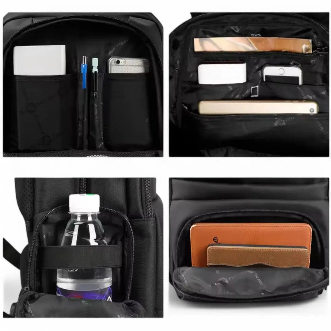 Sac à dos noir pour avion PC 15 pouces, voyage cabine – Havresacs - HavreS