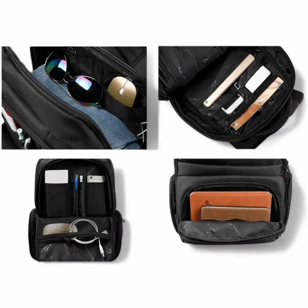 Sac à dos noir pour avion PC 15 pouces, voyage cabine – Havresacs - HavreS