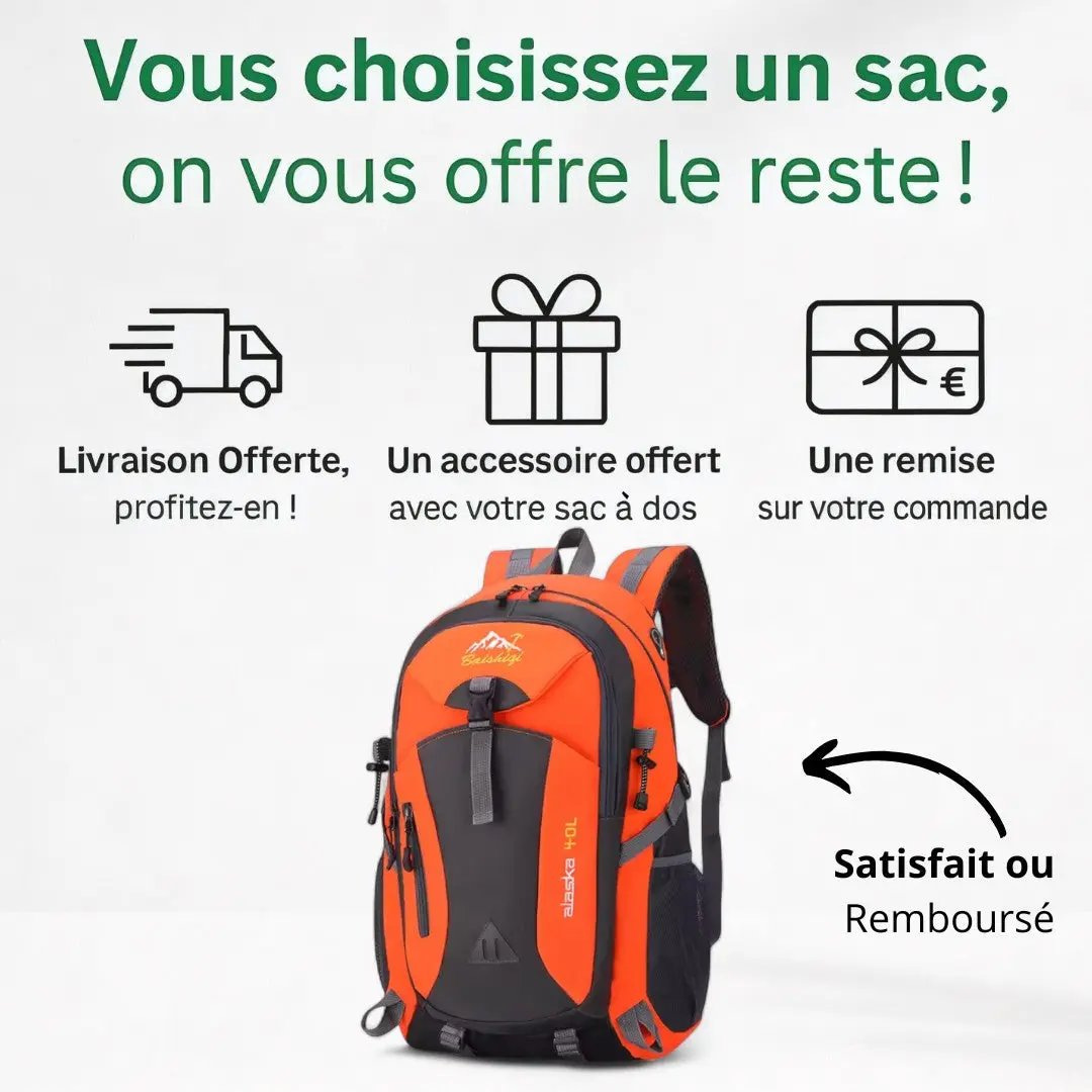 Sac à dos randonnée 40L compartiment ordinateur 17 pouces - Havresacs - HavreS