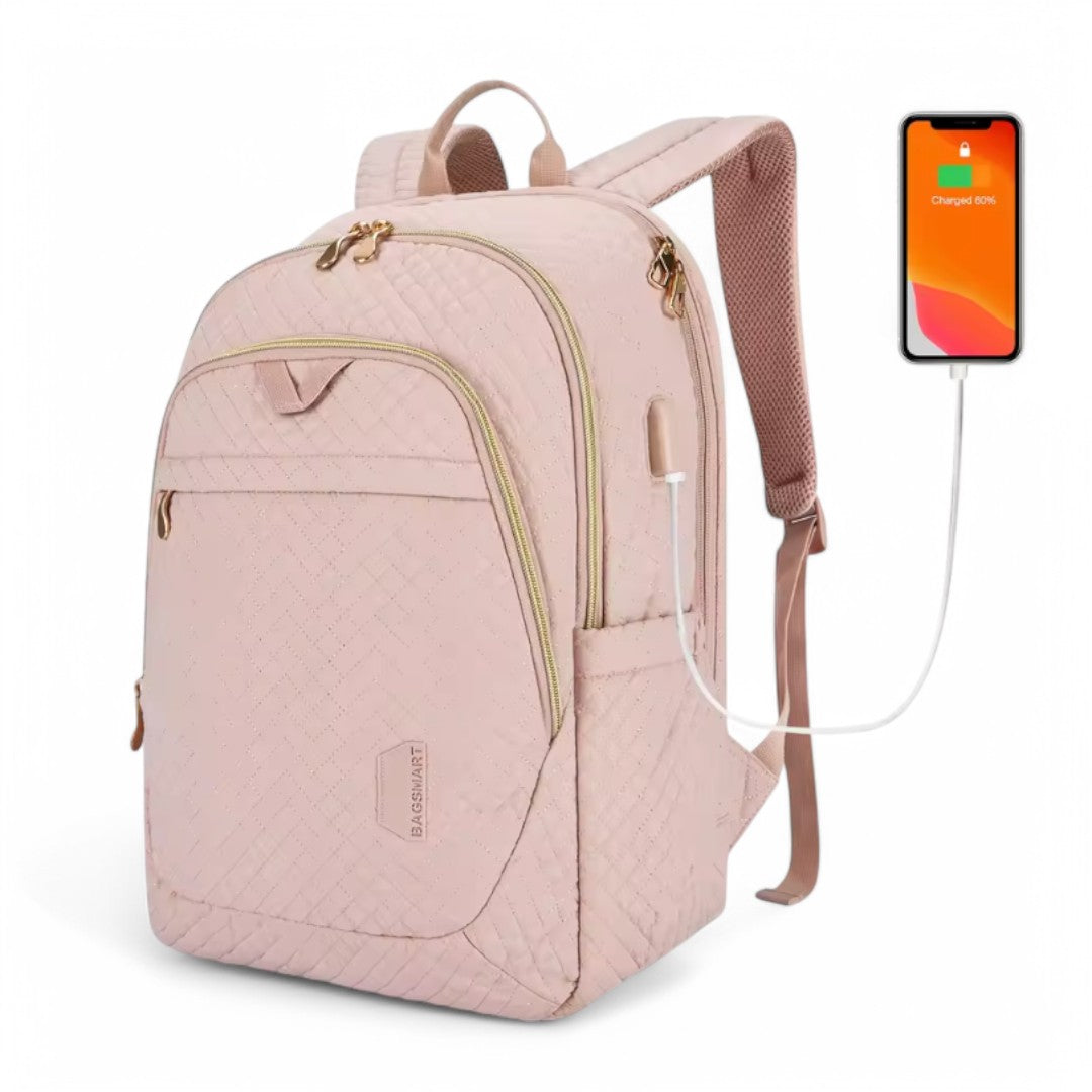 Sac à dos anti-vol avec USB 25L pour femme – SecureTravelPro – Havresacs